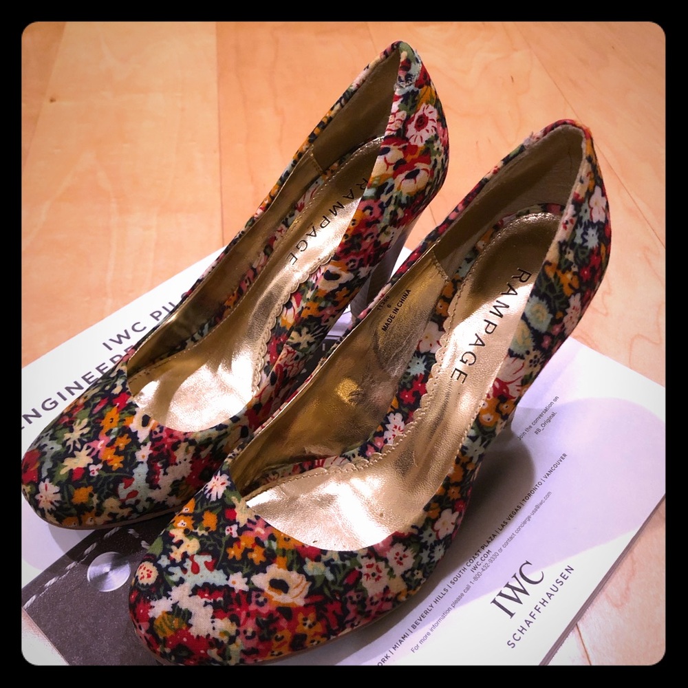 Rampage Flowery Heels